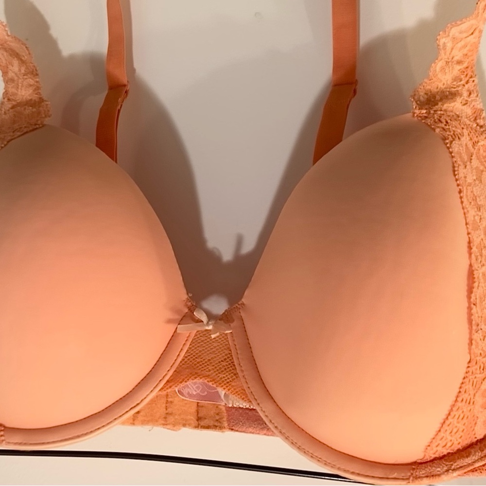 Victoria’s Secret Orange Lingerie Bra! Dream Angels Collection! 34D